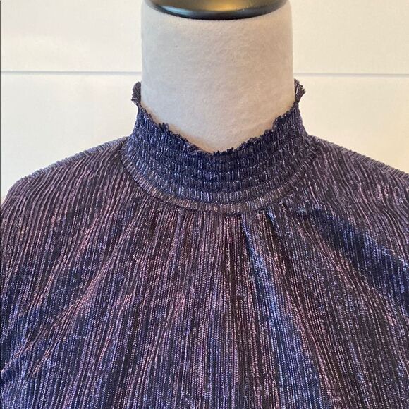 Sam & Jess Elegant shimmering Navy Sleeveless Dress - Picture 7 of 10